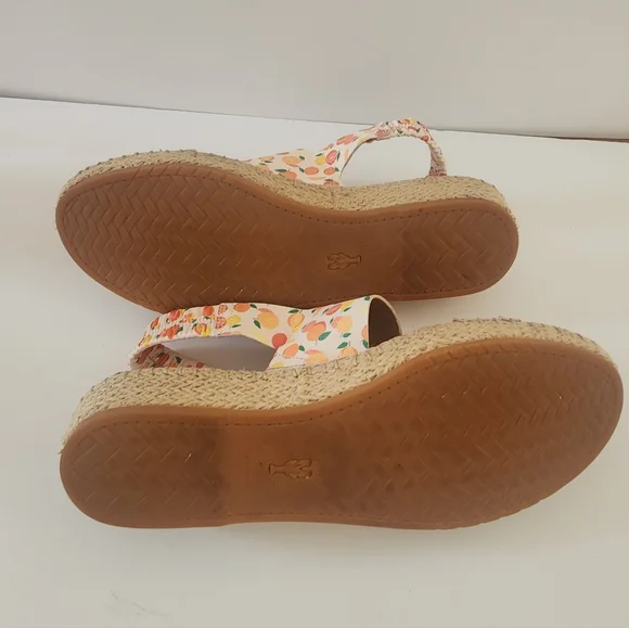 Cole Haan Pinch Maine Citrus Orange Fruit Espadrille Sandals Size 8 - Picture 4 of 9